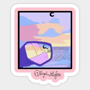 Evening Drive Sticker